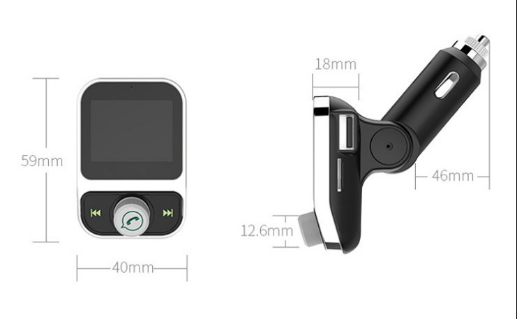 Auto transimeeter Bluetooth vastuvõtja ja MP3 mängijaga