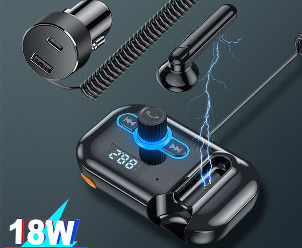 Multifunktsionaalne MP3 saatja Bluetoothiga ja käed-vabad