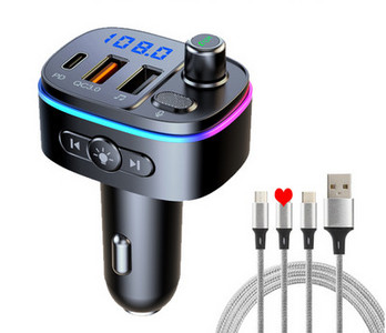 Bluetooth mp3 player και φορτιστής αυτοκινήτου TYPEC + QC3.0
