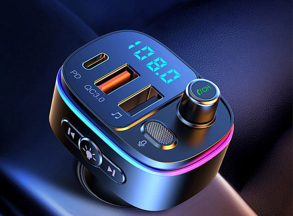 Bluetooth mp3 mängija ja autolaadija TYPEC + QC3.0