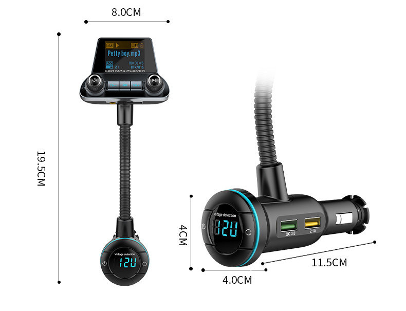 Bluetooth vastuvõtja 5.0 ja U-kettaga saatja autole