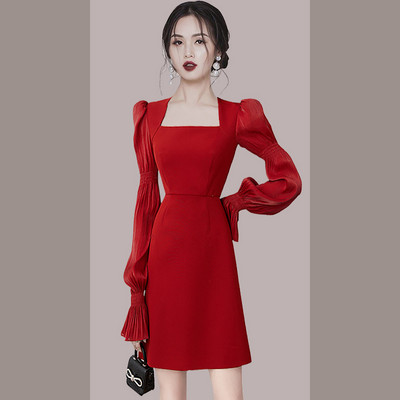 Seenior temperament kerge luksuslik naiste kleit naiste 2022 kevad uus õhuke õhuke naiste kevadseelik