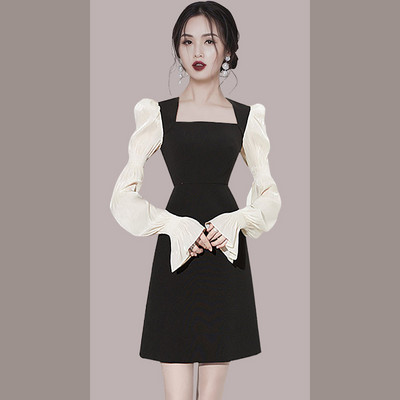 Seenior temperament kerge luksuslik naiste kleit naiste 2022 kevad uus õhuke õhuke naiste kevadseelik