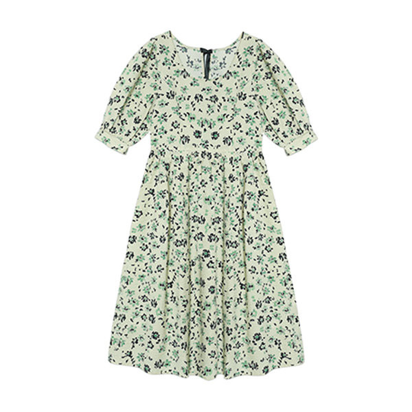 Naiste vabaaja kleit ümara kaelusega