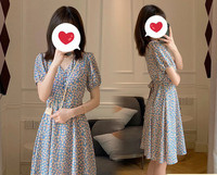 Rochie casual de dama cu model floral