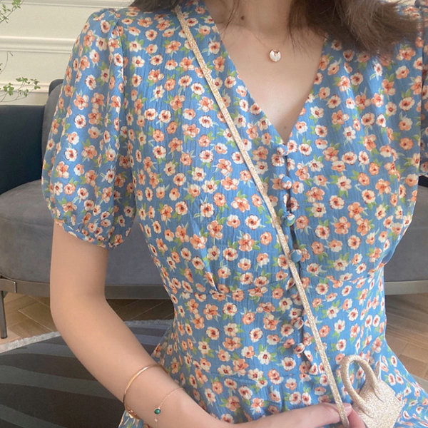 Rochie casual de dama cu model floral