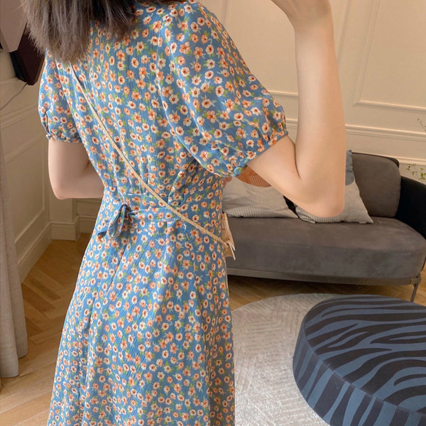 Rochie casual de dama cu model floral