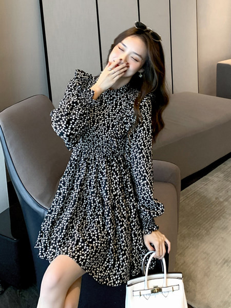 Naiste vabaaja lilleline šifoonist kleit