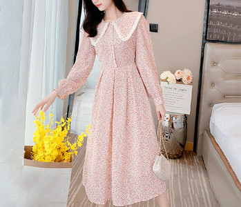 Rochie de primavara model nou pentru femei cu motive florale