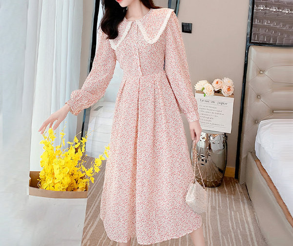 Rochie de primavara model nou pentru femei cu motive florale