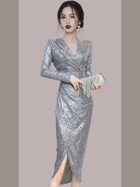 Rochie de dama stralucitoare model nou in trei culori