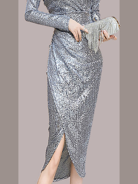 Rochie de dama stralucitoare model nou in trei culori