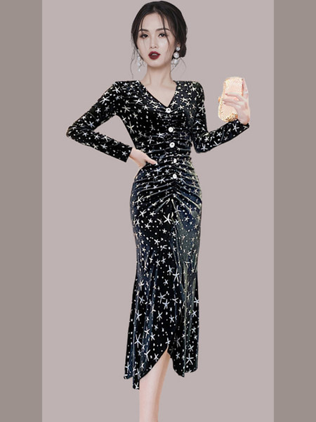 Rochie de dama colorata cu nasturi