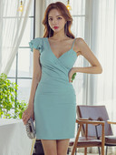 Elegantne lühike liibuv naiste kleit