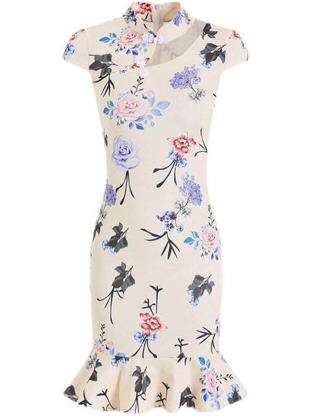 Lühike lillemustriga suvekleit