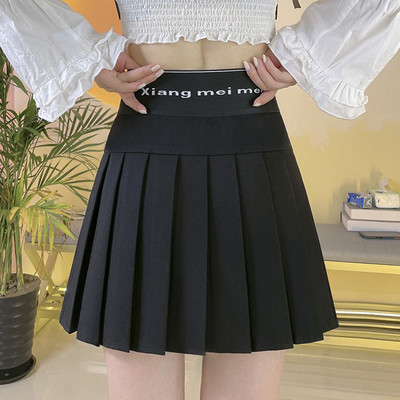 Naiste kõrge vöökohaga seelik – plisseeritud