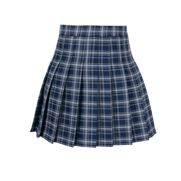 Kõrge vöökohaga ruuduline lühike seelik