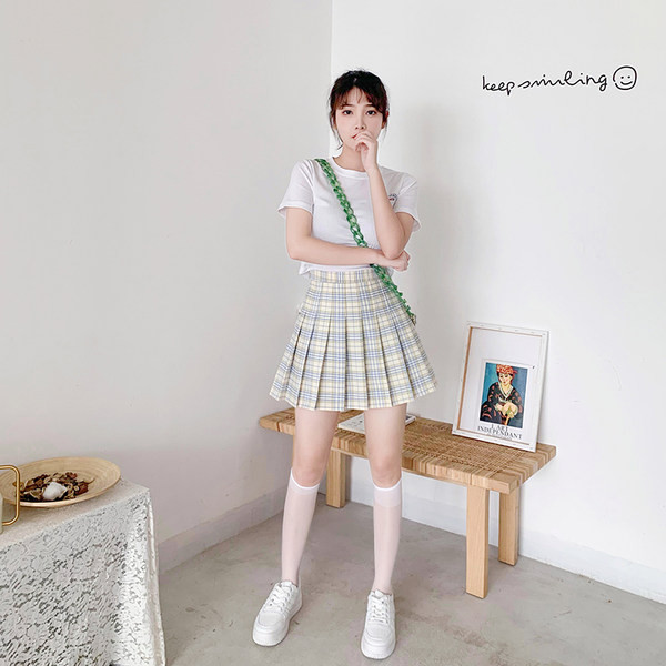 Ruuduline plisseeritud seelik - kaks pikkust