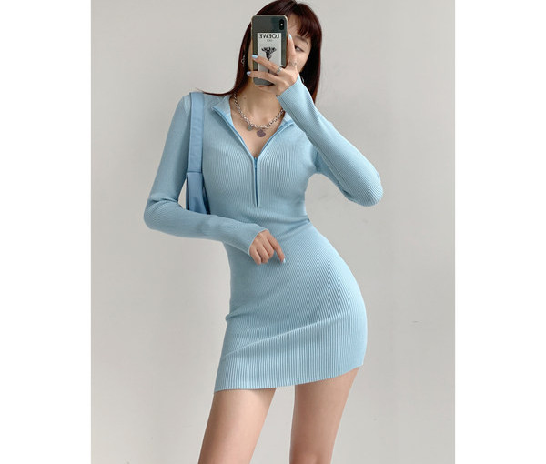 Rochie casual dama din catifea