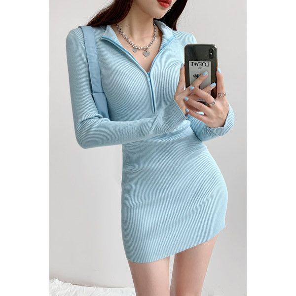 Rochie casual dama din catifea