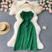 Rochie de vara model dreapta cu bretele subtiri