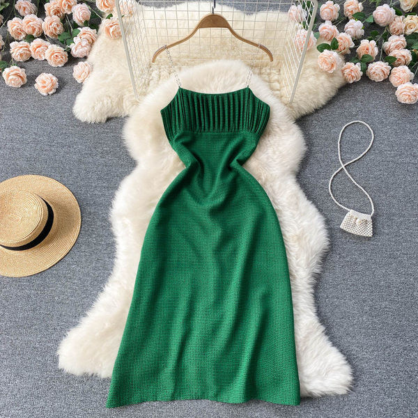 Rochie de vara model dreapta cu bretele subtiri