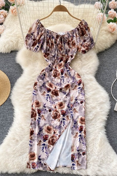 Lillemustriga suvekleit