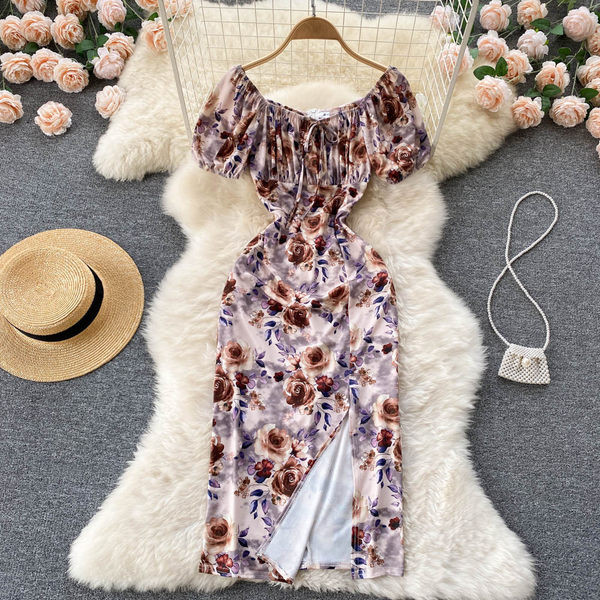 Lillemustriga suvekleit