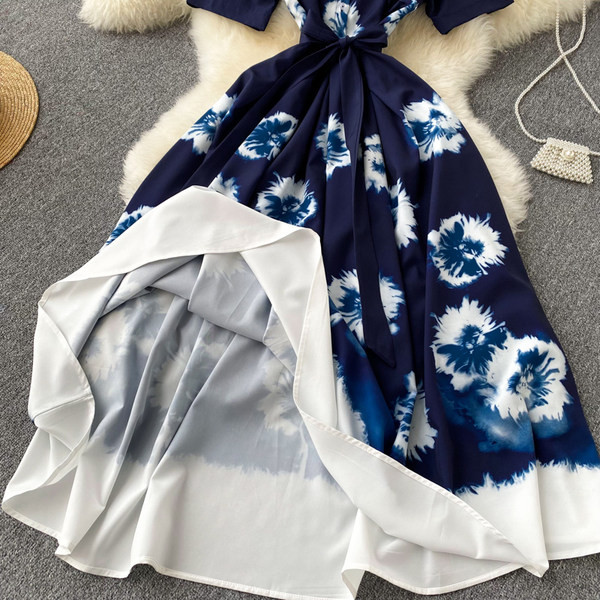 Rochie de dama cu maneca scurta si curea