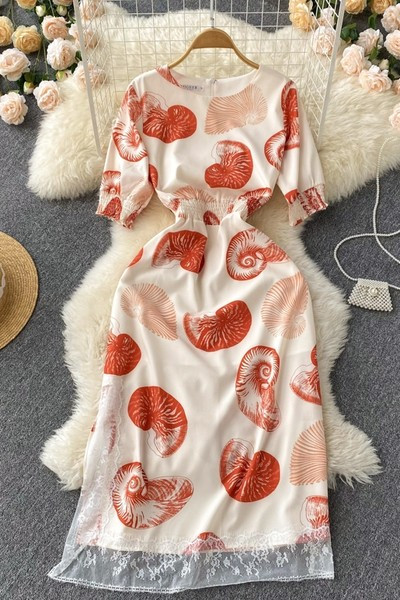 Rochie lunga de dama cu talie elastica