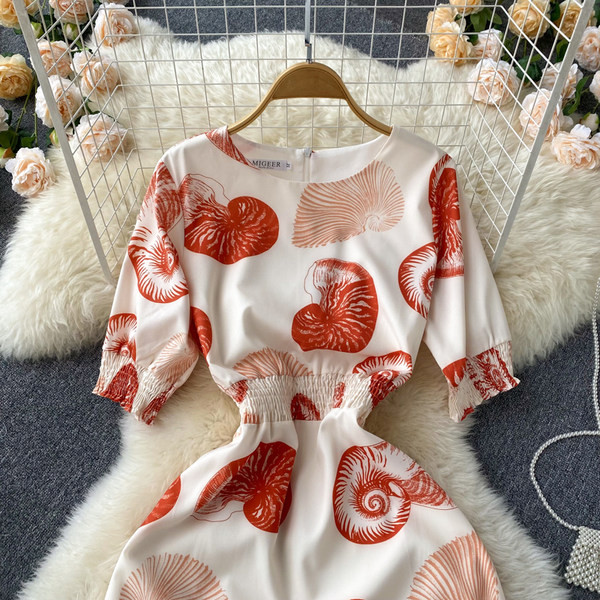 Rochie lunga de dama cu talie elastica