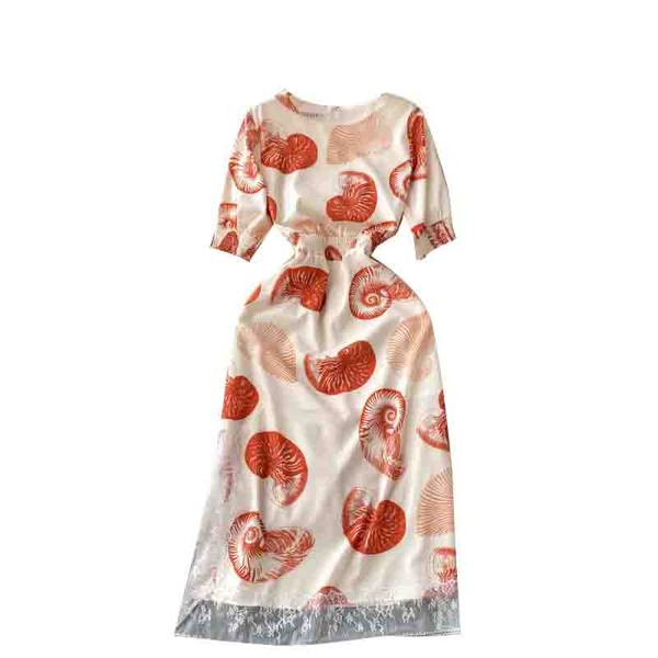 Rochie lunga de dama cu talie elastica