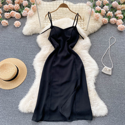 Õhukeste rihmadega vabaaja naiste kleit