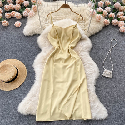 Õhukeste rihmadega vabaaja naiste kleit