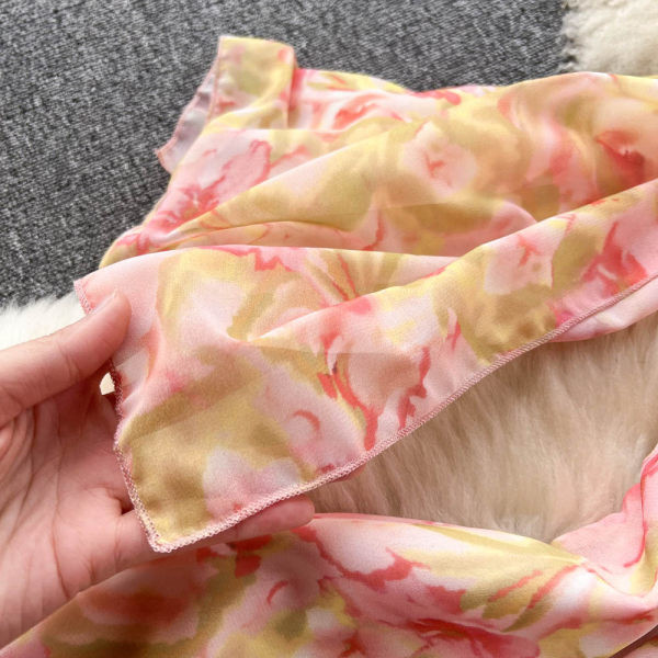 Rochie de dama asimetrica cu bretele subtiri