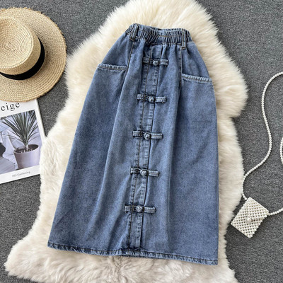 Naiste teksakleit kummiku ja taskutega