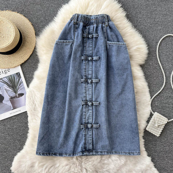 Naiste teksakleit kummiku ja taskutega