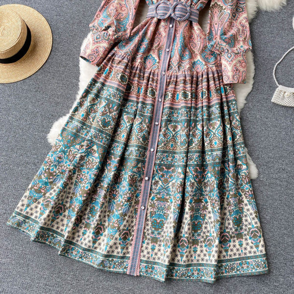 Rochie casual de dama cu nasturi si curea