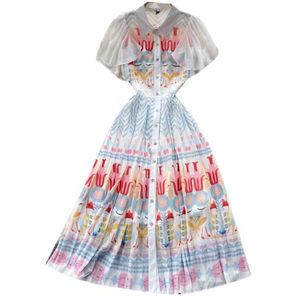 Rochie cu croi lung cu nasturi