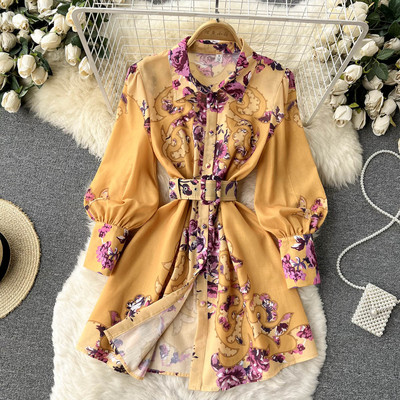 Stiilne pikkade varrukatega kleit