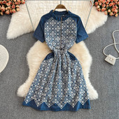 Vabaaja naiste teksakleit luku ja lühikeste varrukatega