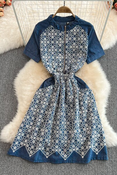 Vabaaja naiste teksakleit luku ja lühikeste varrukatega