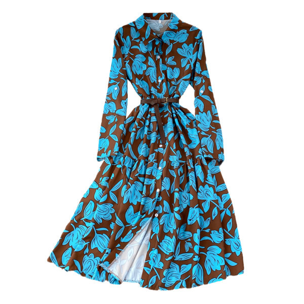 Naiste vabaaja kleit vöökohal