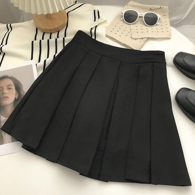 Lühike plisseeritud seelik mitmes värvitoonis