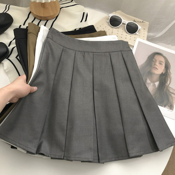 Lühike plisseeritud seelik mitmes värvitoonis