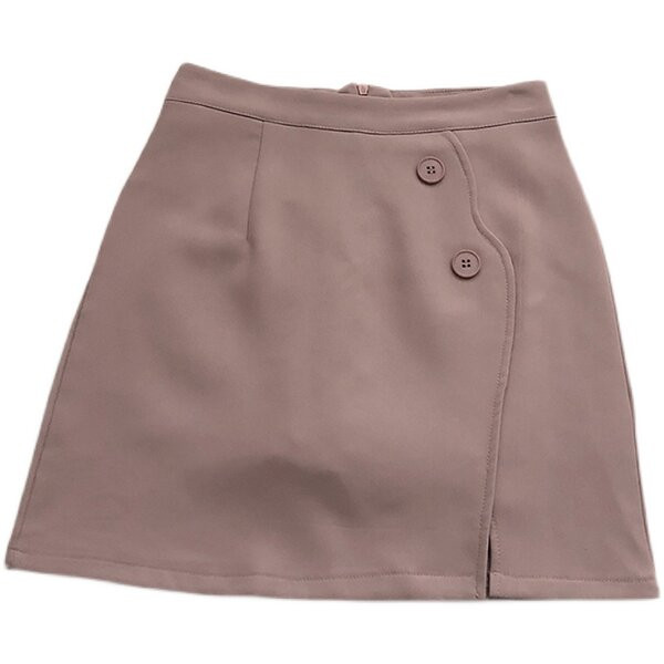 Lühike lõhiku ja nööpidega seelik