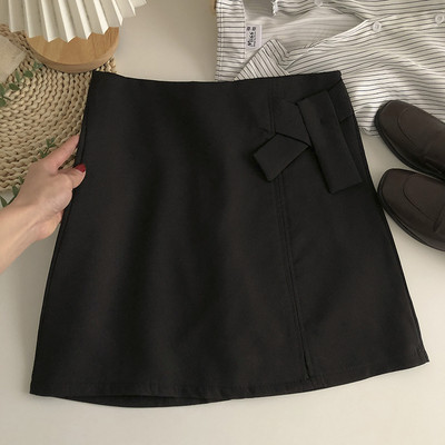 Naiste lühike seelik puhas kõrge vöökohaga mudel