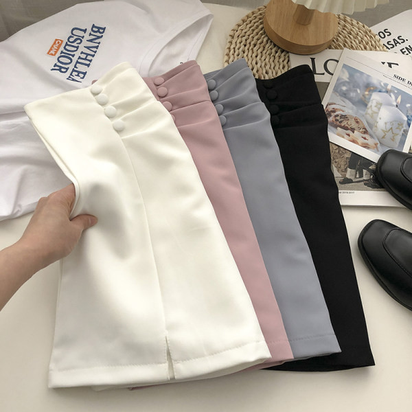 Neljas värvitoonis kõrge vöökohaga naiste seelik