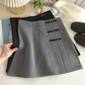 Κοντή γυναικεία φούστα  ψηλόμεση σε δίο χρώματα