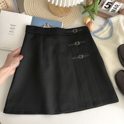 Κοντή γυναικεία φούστα  ψηλόμεση σε δίο χρώματα